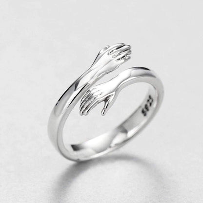 Adjustable Silver Cuddle Ring